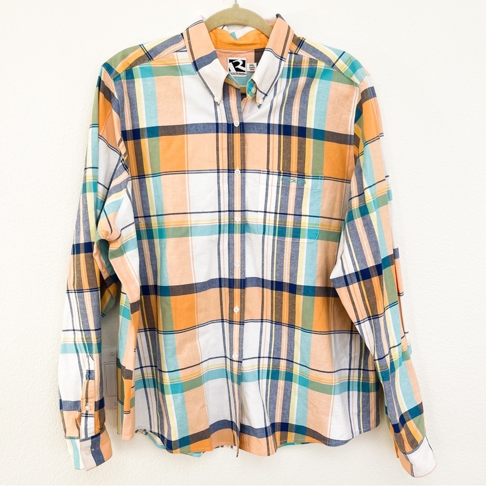 Rockies Plaid Button Down Shirt Size XXL